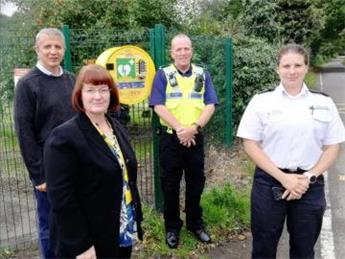 Defibrillator at Bridgemere School