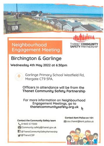  - Birchington & Garlinge Neighbourhood Engagement Meeting