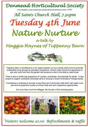 Talk on Tuesday 4th June :- Nature Nurture