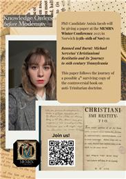 KENT PHD STUDENT PRESENTATION AT MEMRN