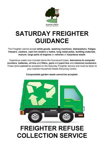  - Saturday Freighter - Bulk Waste Collection