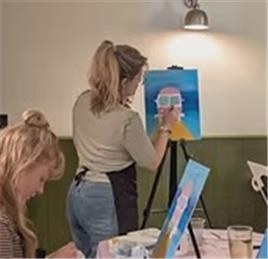 Jane Austen Follow Along Painting at Cassidy's