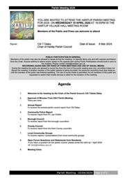 2024 Hartlip Parish Meeting