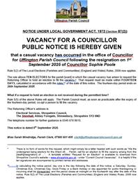 Casual Vacancy Notice