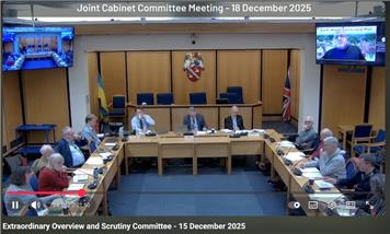 Extraordinary Overview and Scrutiny Committee 15th Dec 2025