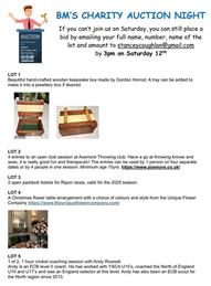 ALL SET FOR TONIGHT’S CHARITY AUCTION