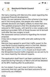 Baschurch Development Announcement