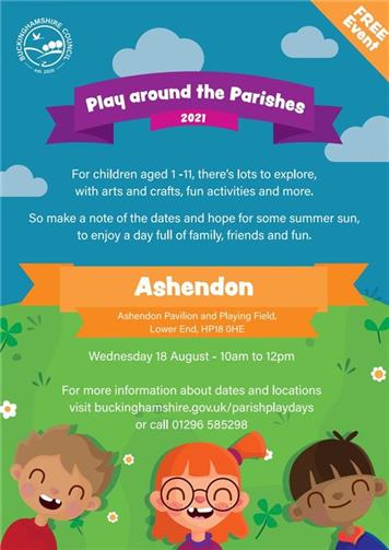  - Save the Date!  Play around the Parishes is returning to Ashendon