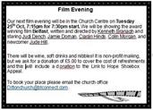 FILM NIGHT AT DITTON CHURCH CENTRE