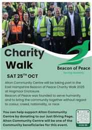Beacon of Peace Charity Walk Oct 2025