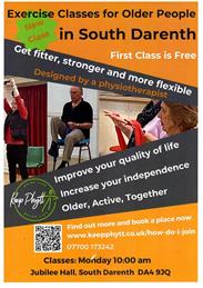Exercise Class for Older People in the Jubilee Hall