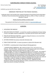 February Parish Council meeting