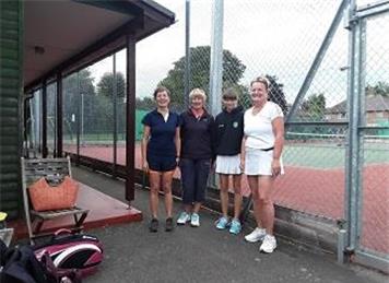 Ladies doubles finalists - FTC Finals Day September 2019