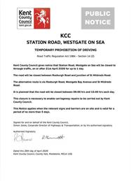 Closure of Station Road to Through Traffic