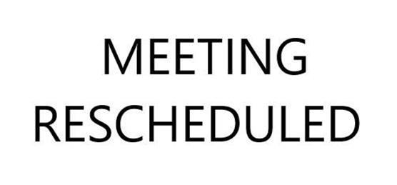  - IMPORTANT: Clive PC meeting rescheduled