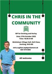 MP Chris Coghlan - Monday 27th October 2025