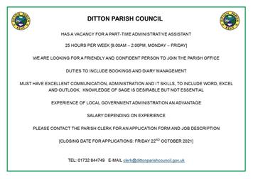 JOB VACANCY - PART-TIME ADMINISTRATOR