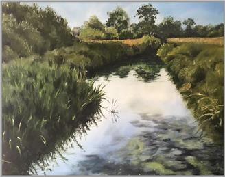 Auction of oil painting of Westover Bridge, South