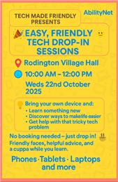 Digital Drop in at Rodington Village Hall