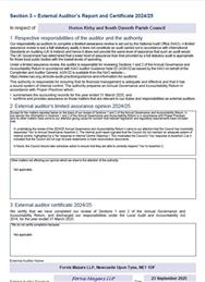 Notice of Conclusion of Audit