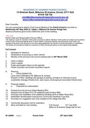Full Council Agenda