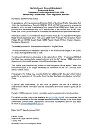 Temporary Road Closure