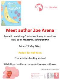 Cranbrook library author visit - Zoe Arena