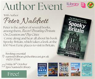Author Event at Nantwich Library - 16th October at 2pm