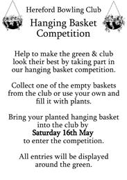 Hanging basket competition