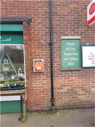 Netherfield Stores Defribillator Taken