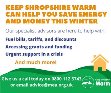  - Keep Shropshire Warm Update