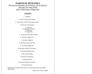 Annual Assembly 23rd May