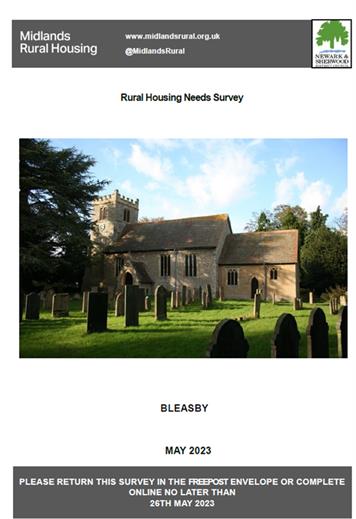  - Important Bleasby Housing Needs Survey