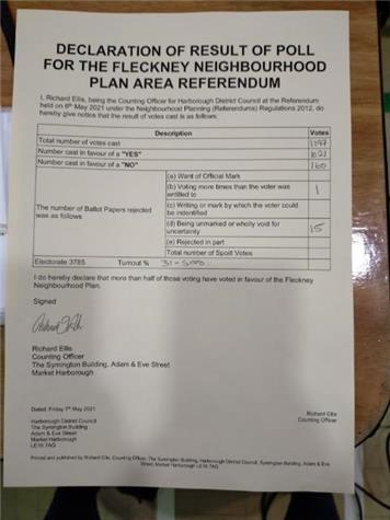  - Neighbourhood Plan Referendum
