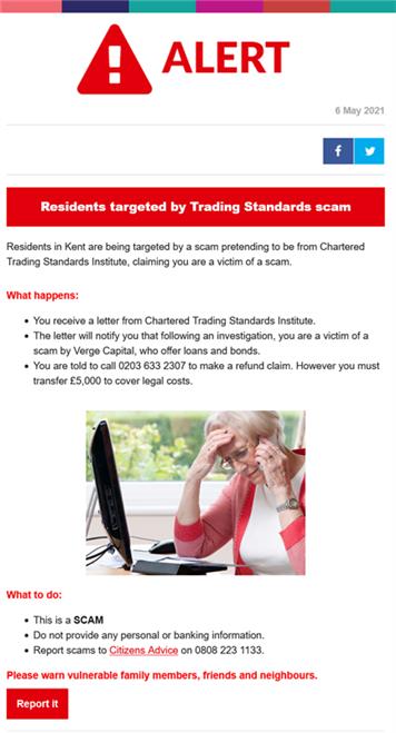  - Trading Standards Scam Alert