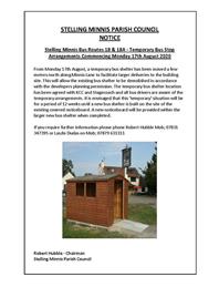Bus Stop and Noticeboard Relocated