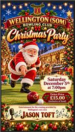 🎄 Wellington Bowling Club – Christmas Party 2026