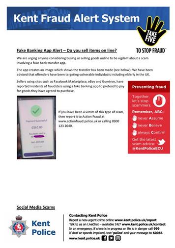  - Latest online fraud alerts from Kent Police