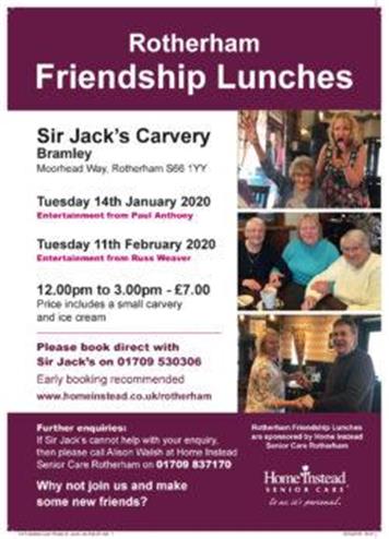  - Rotherham Friendship Lunches