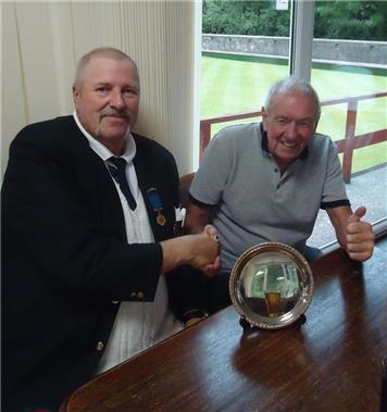 Captains Tim and Jim - Malmesbury keep the Mike Pegler Plate for another year