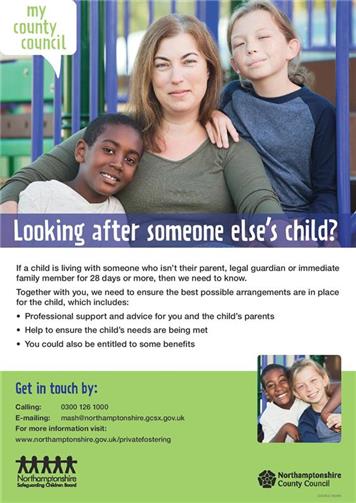  - NEW CAMPAIGN TO ENCOURAGE PEOPLE TO REGISTER PRIVATE FOSTERING ARRANGEMENTS