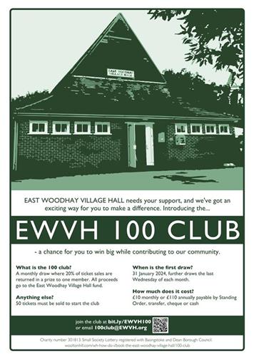  - EAST WOODHAY VILLAGE HALL 100 CLUB