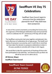VE Day event - POSTPONED