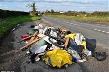 Fly tipping in the south of Buckinghamshire