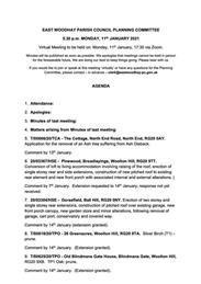 Planning Meeting 11/01/2021 @5:30pm