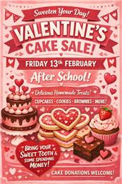 PTFA Valentine's Cake Sale