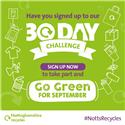 1 day until the Go Green 30 day challenge