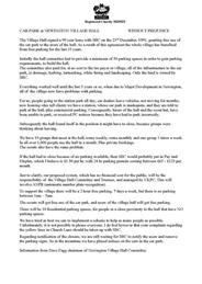 Newington Village Hall Carpark