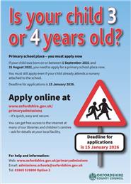 Primary School Application - Oxfordshire County Council