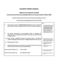 Notice of Conclusion of Audit 2025/26